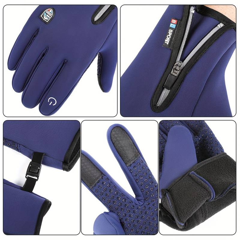 Winter Gloves Waterproof Windproof Touchscreen Compatible