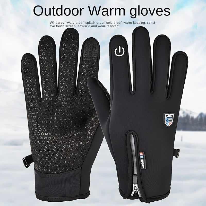 Winter Gloves Waterproof Windproof Touchscreen Compatible