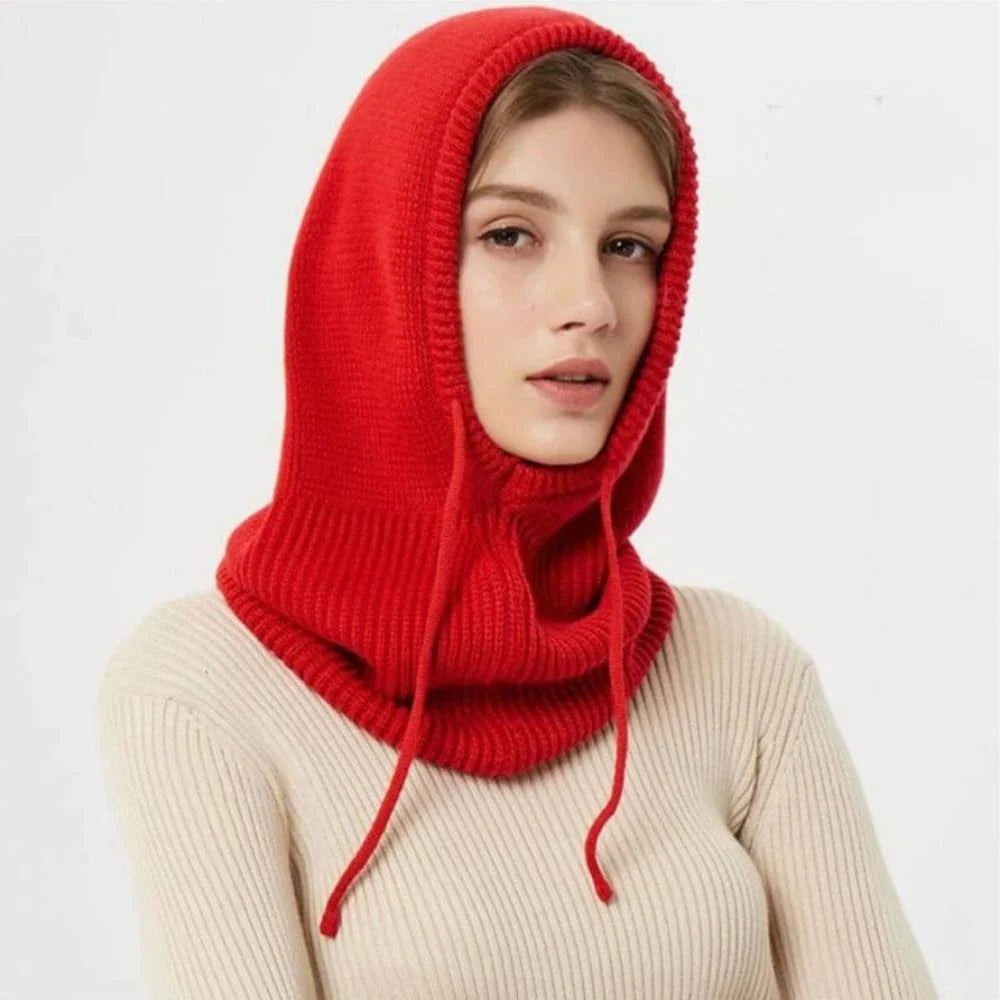 Winter Hat Cashmere Lightweight Knit Adjustable Drawstring
