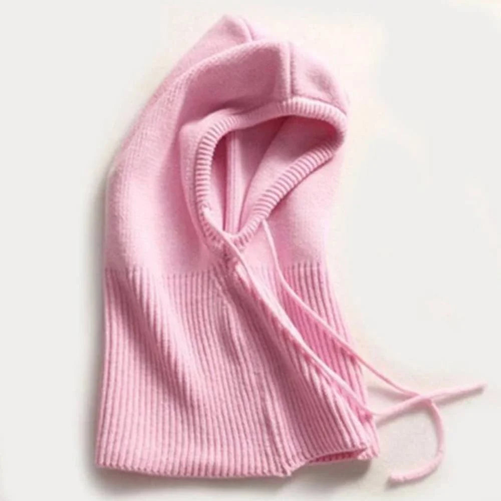 Winter Hat Cashmere Lightweight Knit Adjustable Drawstring