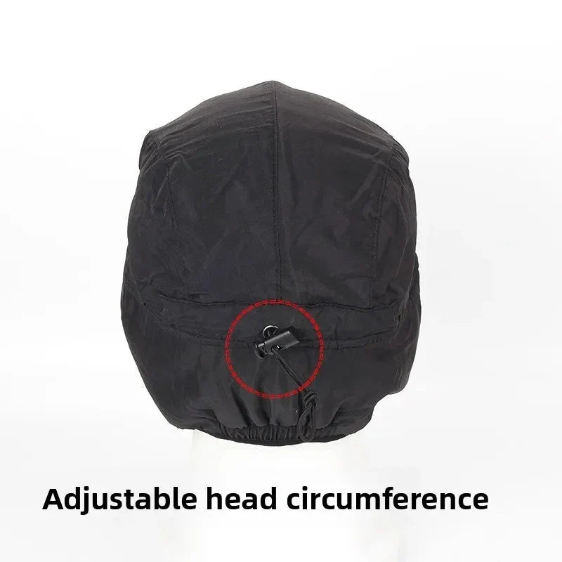 Winter Hat Fleece-Lined Foldable Ear Flaps Windproof