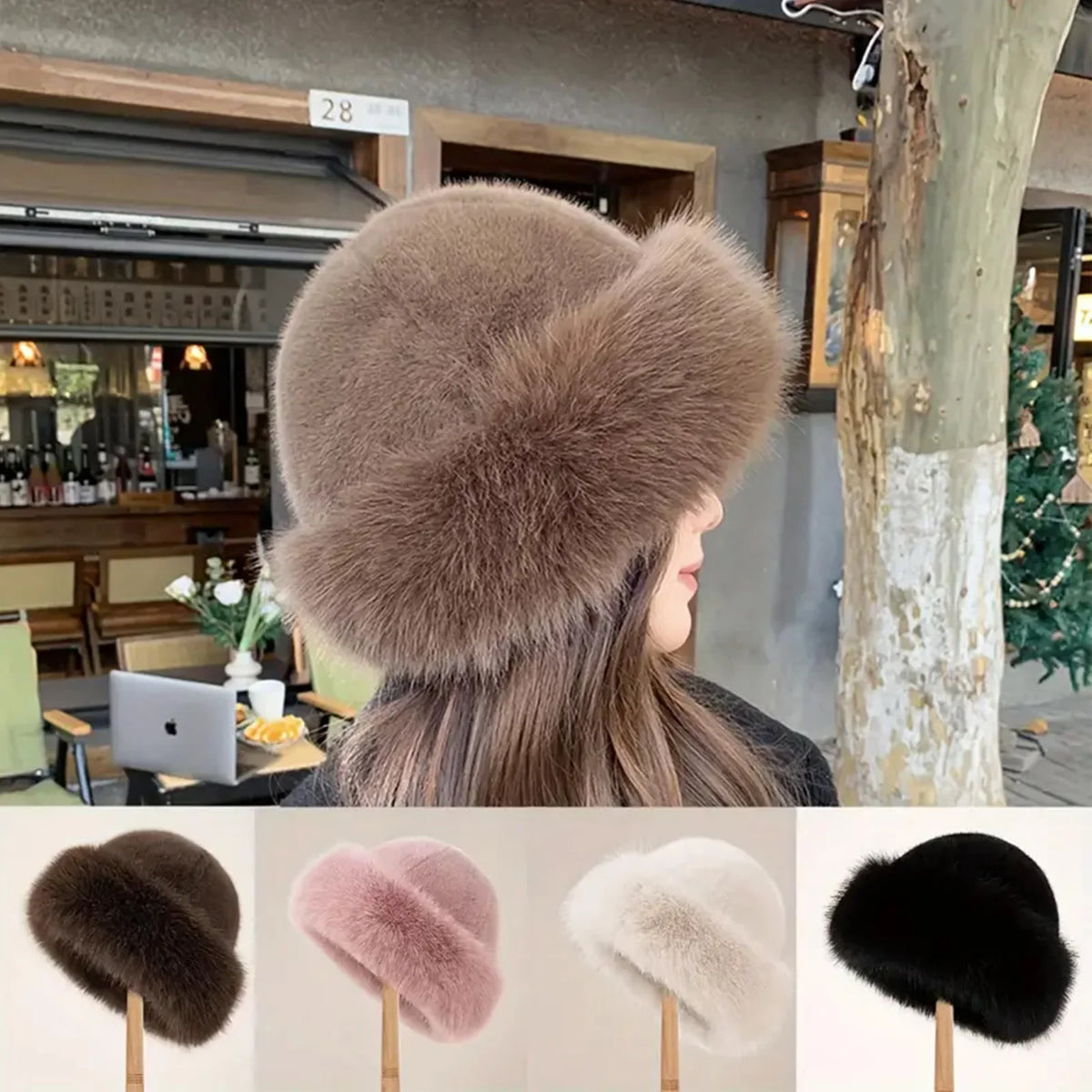 Winter Hat Soft Lined Ear Flaps Stretchy Fit