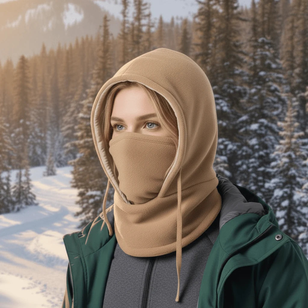 Winter Hat Windproof Fleece Lined Face & Neck Coverage
