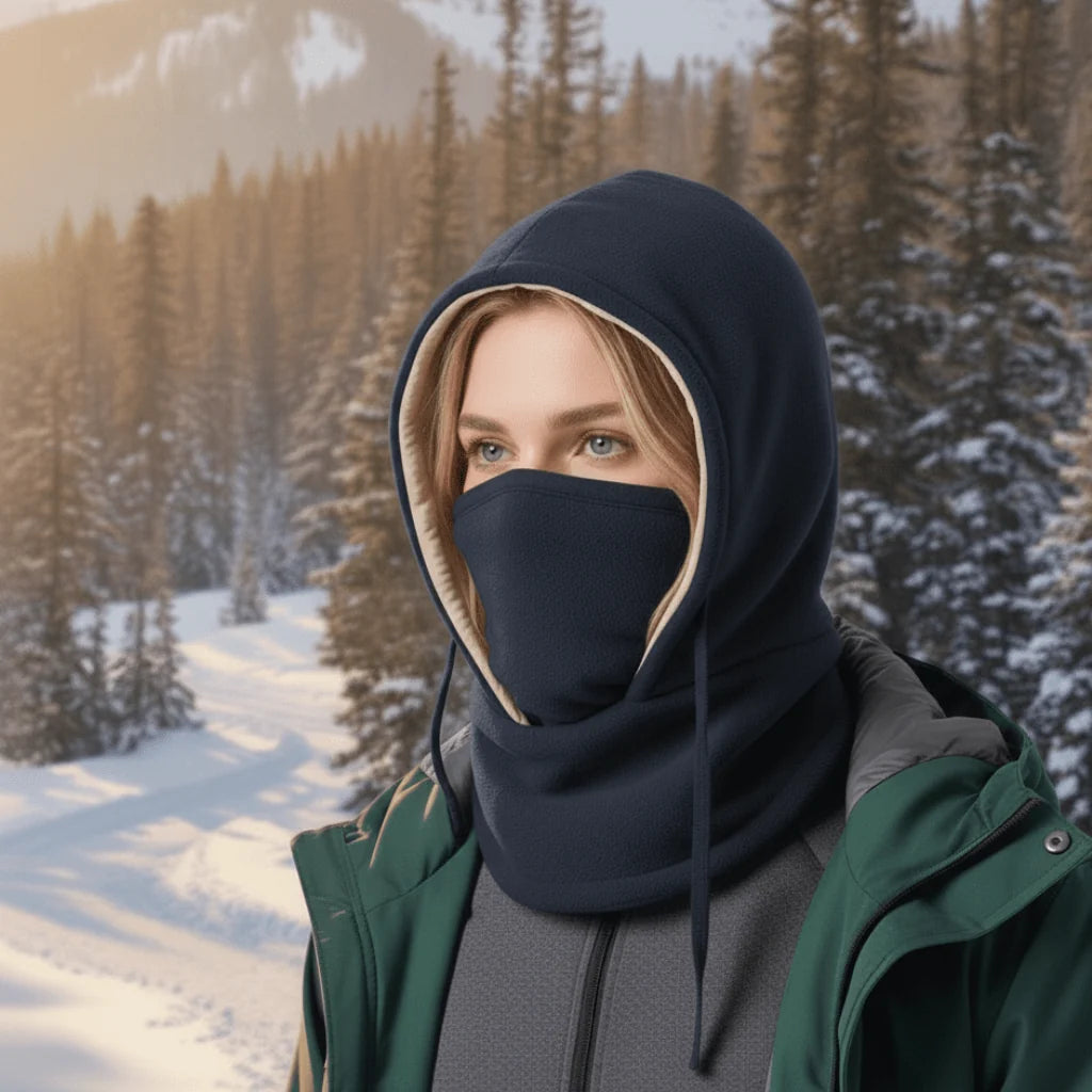 Winter Hat Windproof Fleece Lined Face & Neck Coverage
