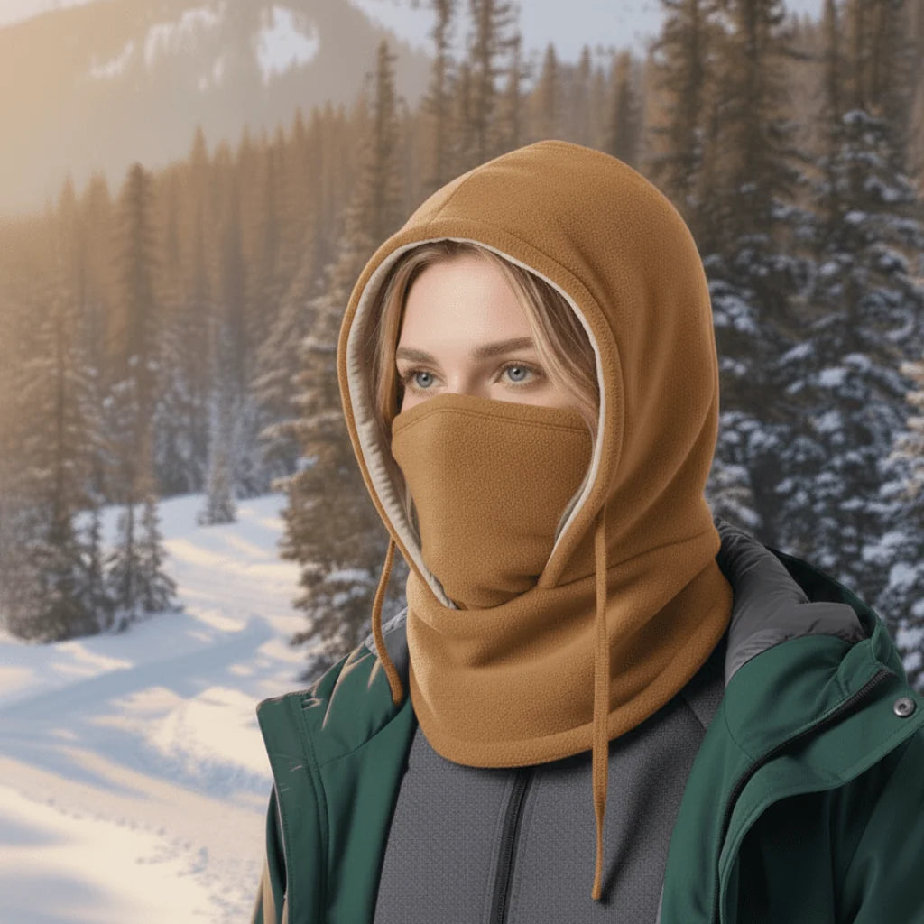 Winter Hat Windproof Fleece Lined Face & Neck Coverage