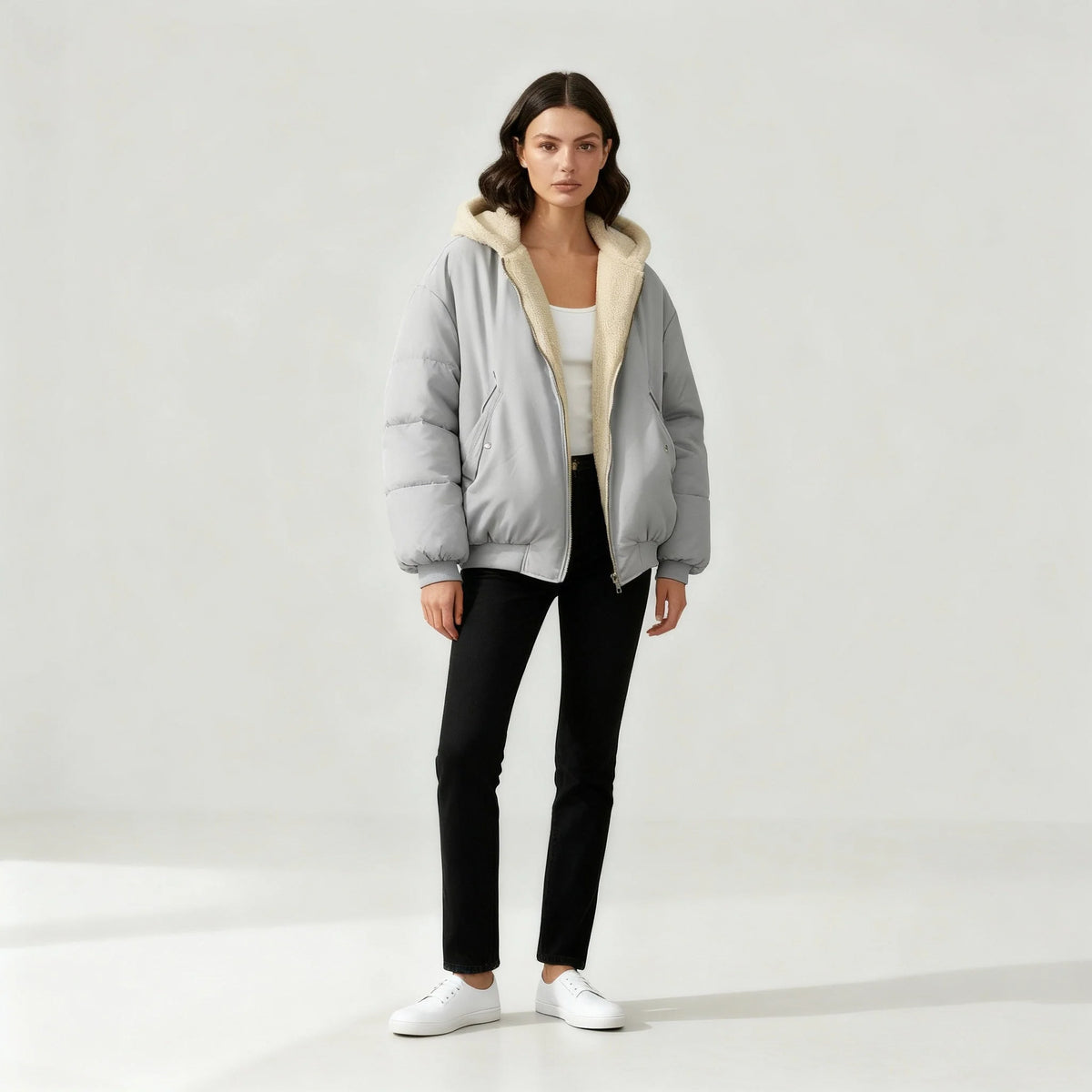 Winter Jacket Oversized Fit Polyester Shell & Fill