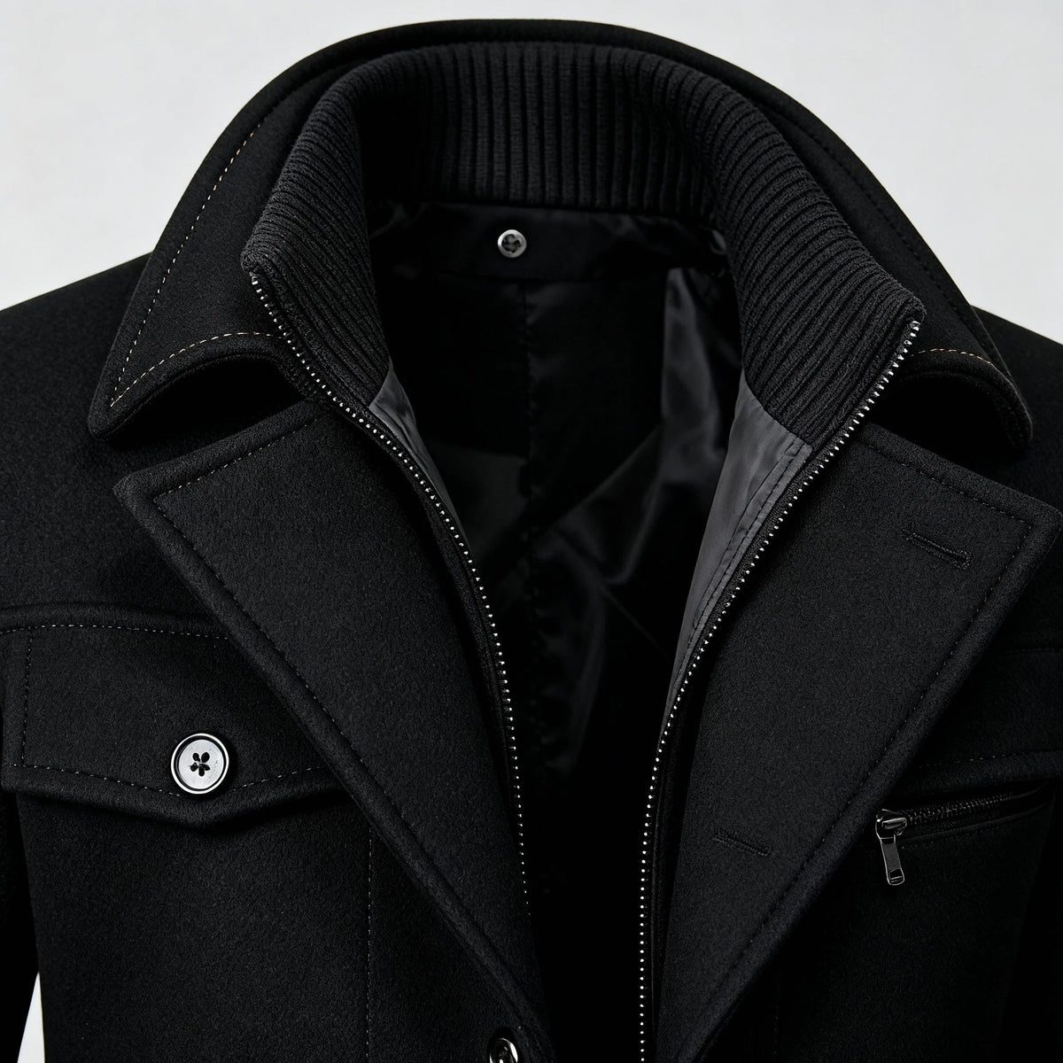 Winter Jacket Waterproof Wind-Resistant Polyester