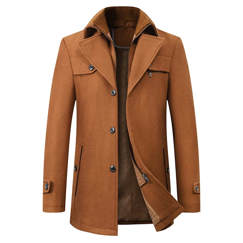 Winter Jacket Waterproof Wind-Resistant Polyester