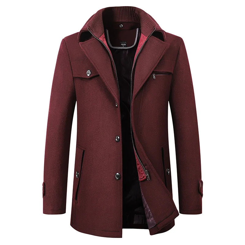 Winter Jacket Waterproof Wind-Resistant Polyester