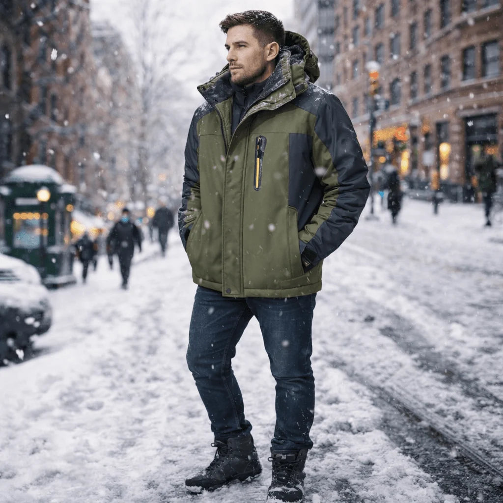 Winter Jacket Waterproof Windproof & Breathable Performance Fabric