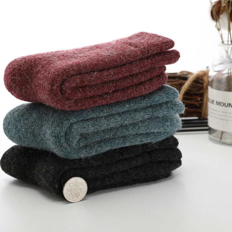 Winter Socks Cashmere Blend Warm & Breathable Knit