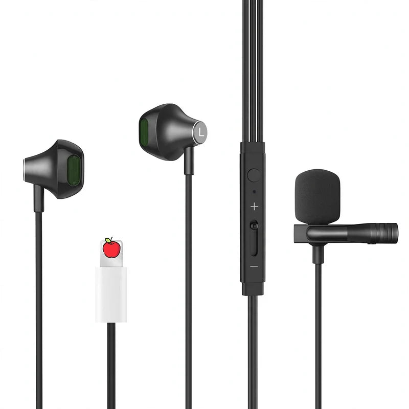 Wired Earbuds USB-C Silicone Tips Hands-Free Calling