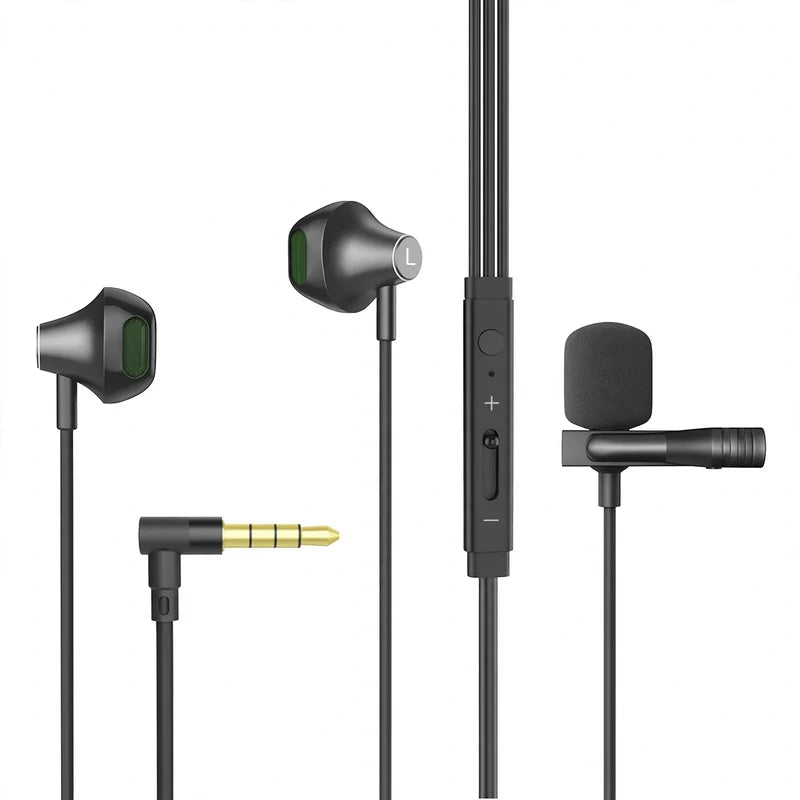 Wired Earbuds USB-C Silicone Tips Hands-Free Calling