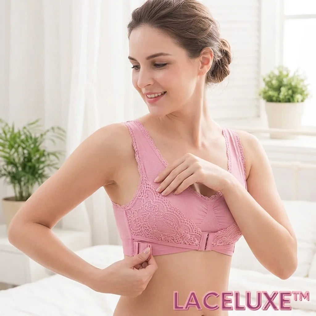 Wireless Bra Lace Cross-Front Removable Pads