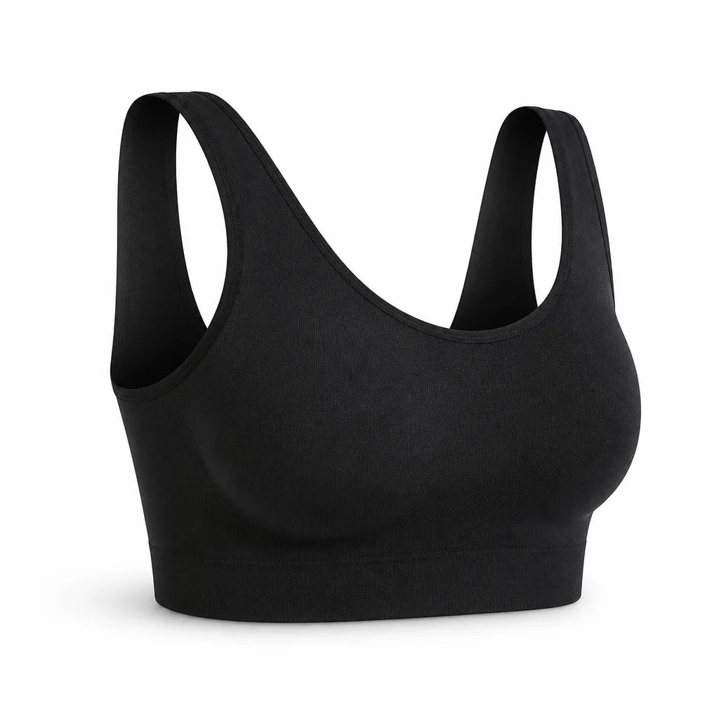Wireless Bra Seamless Breathable Wide Straps