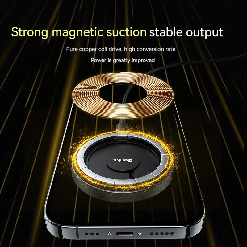 Wireless Charger Magnetic 15W Fast Charging Transparent Design