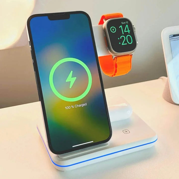 Wireless Charging Dock 3-In-1 Magnetic Ultra-Fast