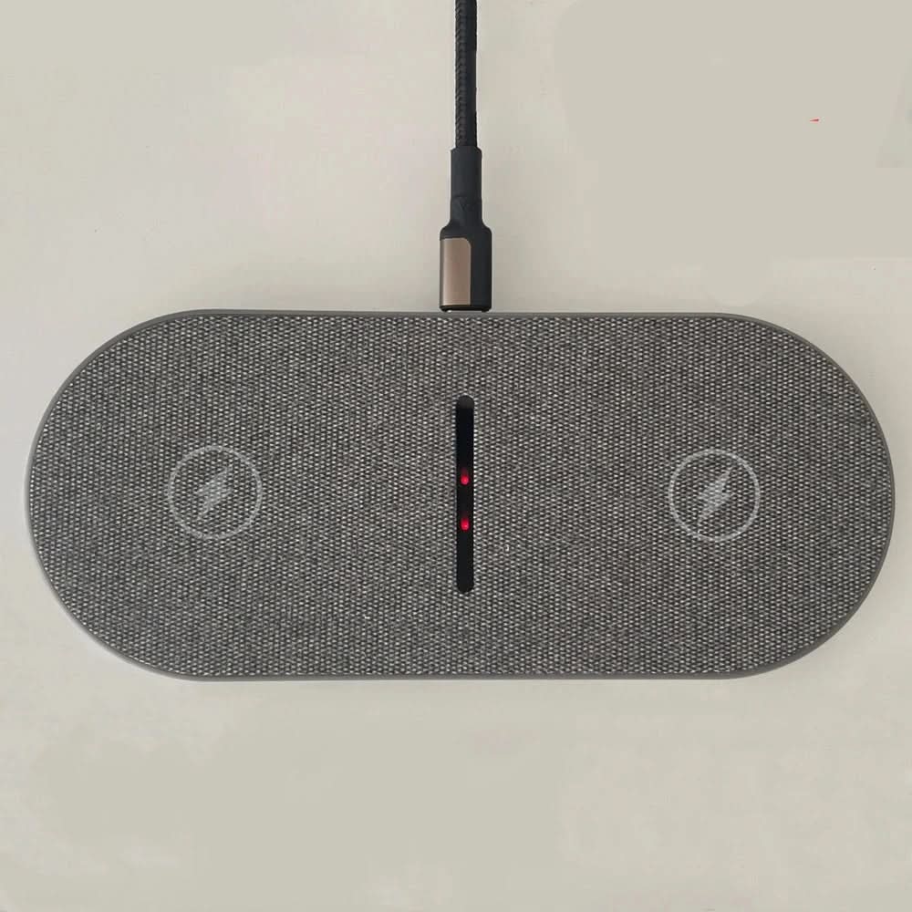 Wireless Charging Station Dual-Device Qi-Compatible 40W Max