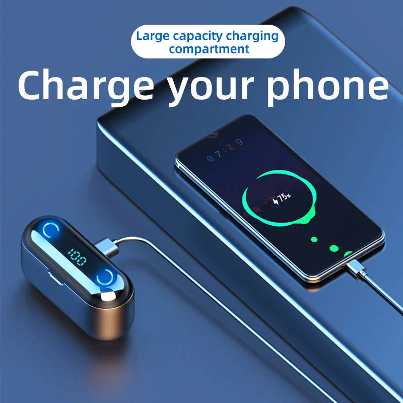 Wireless Earbuds Active Noise Cancellation Touch Controls Charging Case