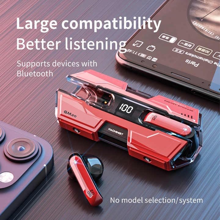 Wireless Earbuds Semi-In-Ear 48-Hour Battery Touch Controls