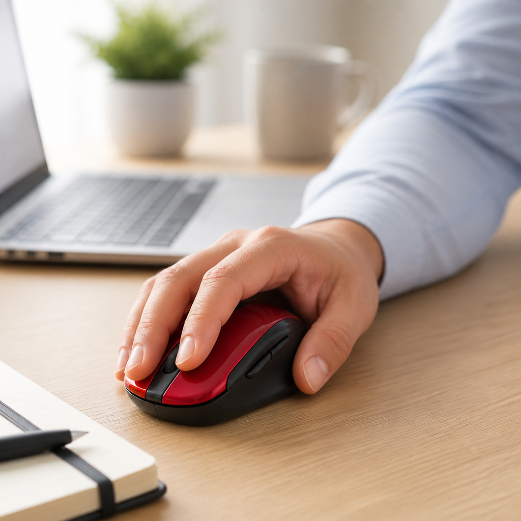Wireless Ergonomic Adjustable DPI Mouse