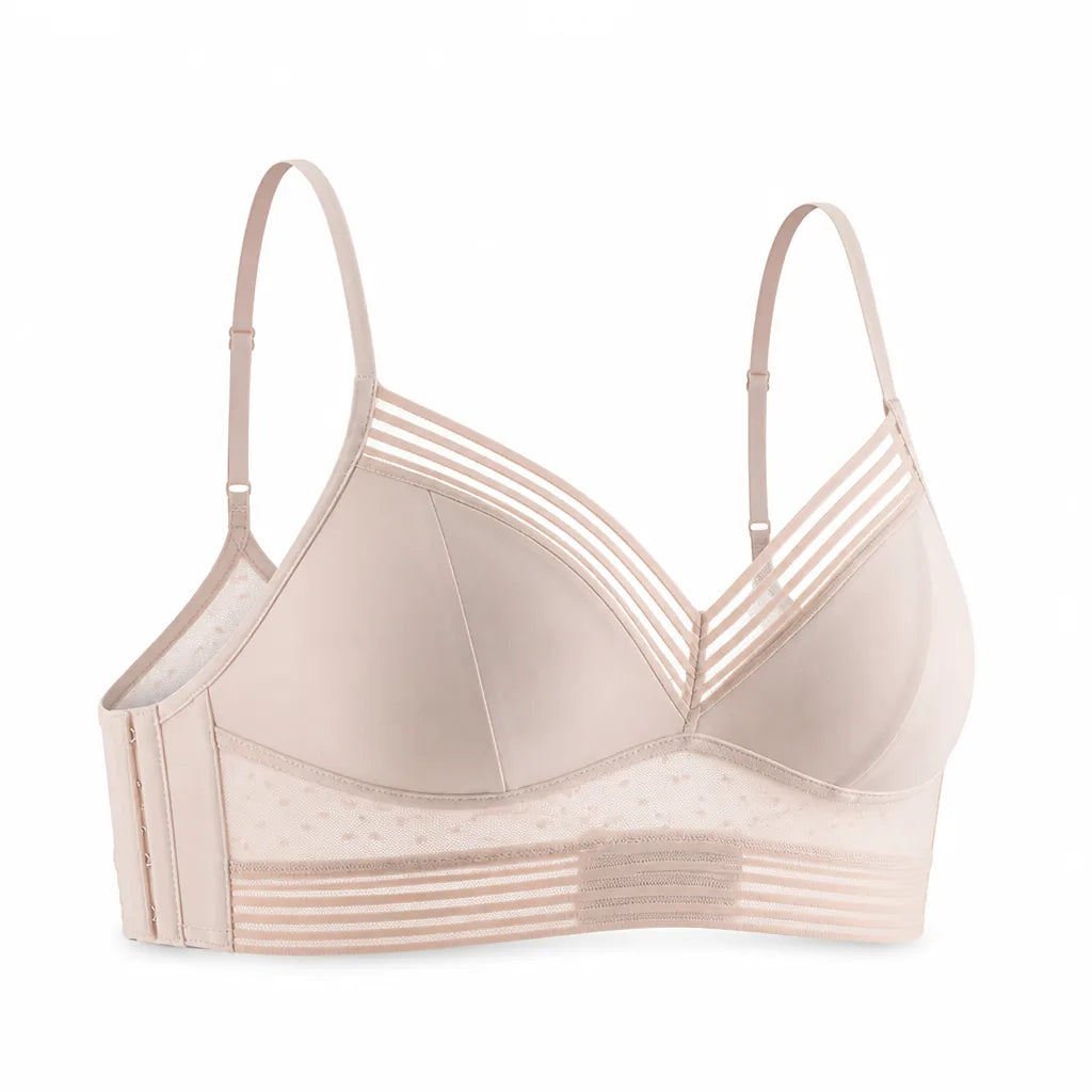 Wireless Lace Bra Lift & Smooth Breathable Nylon