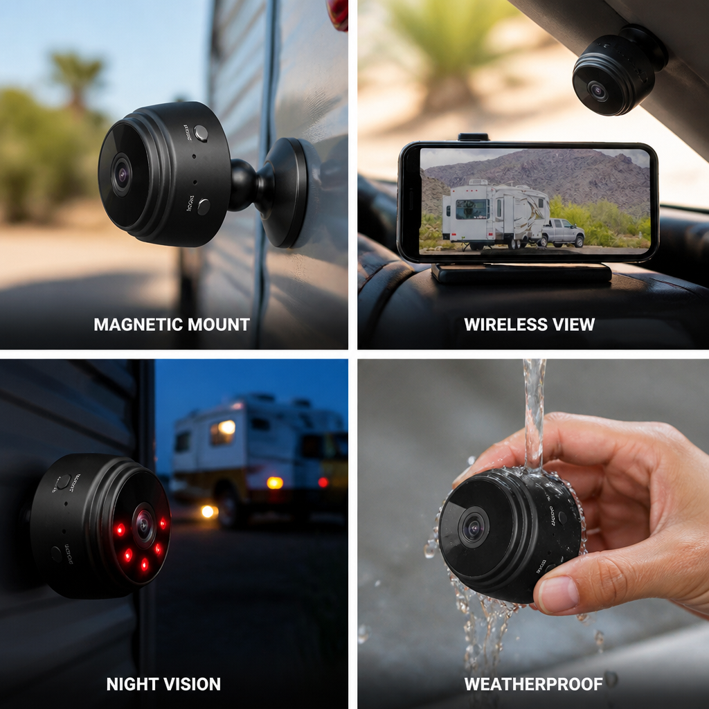 Wireless Magnetic Night Vision Rearview Camera