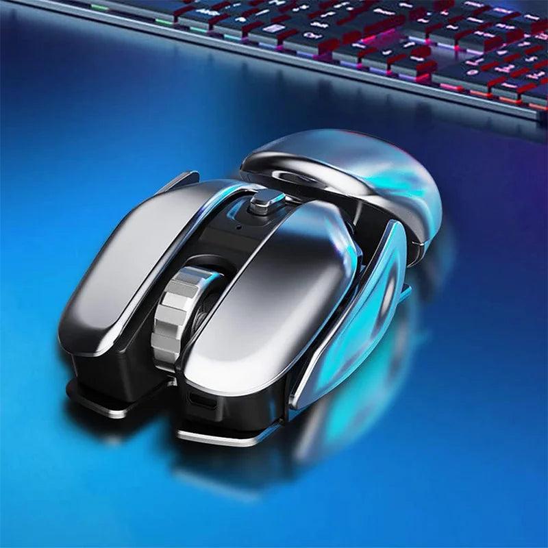 Wireless Mouse Ergonomic Metal Quiet Clicks
