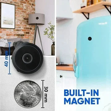 Wireless Security Camera 1080p Two-Way Audio Night Vision Magnetic Mount