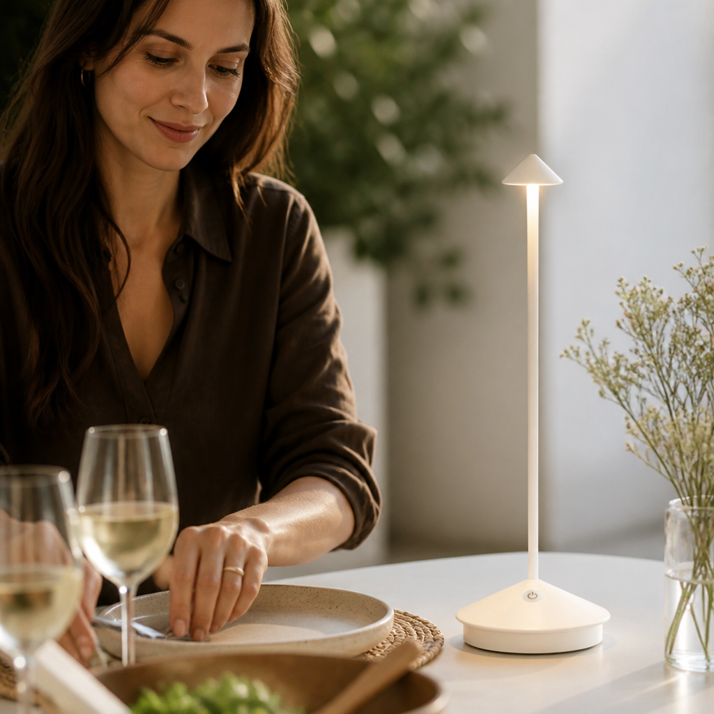 Wireless USB Rechargeable Dimmable Table Lamp (Waterproof)