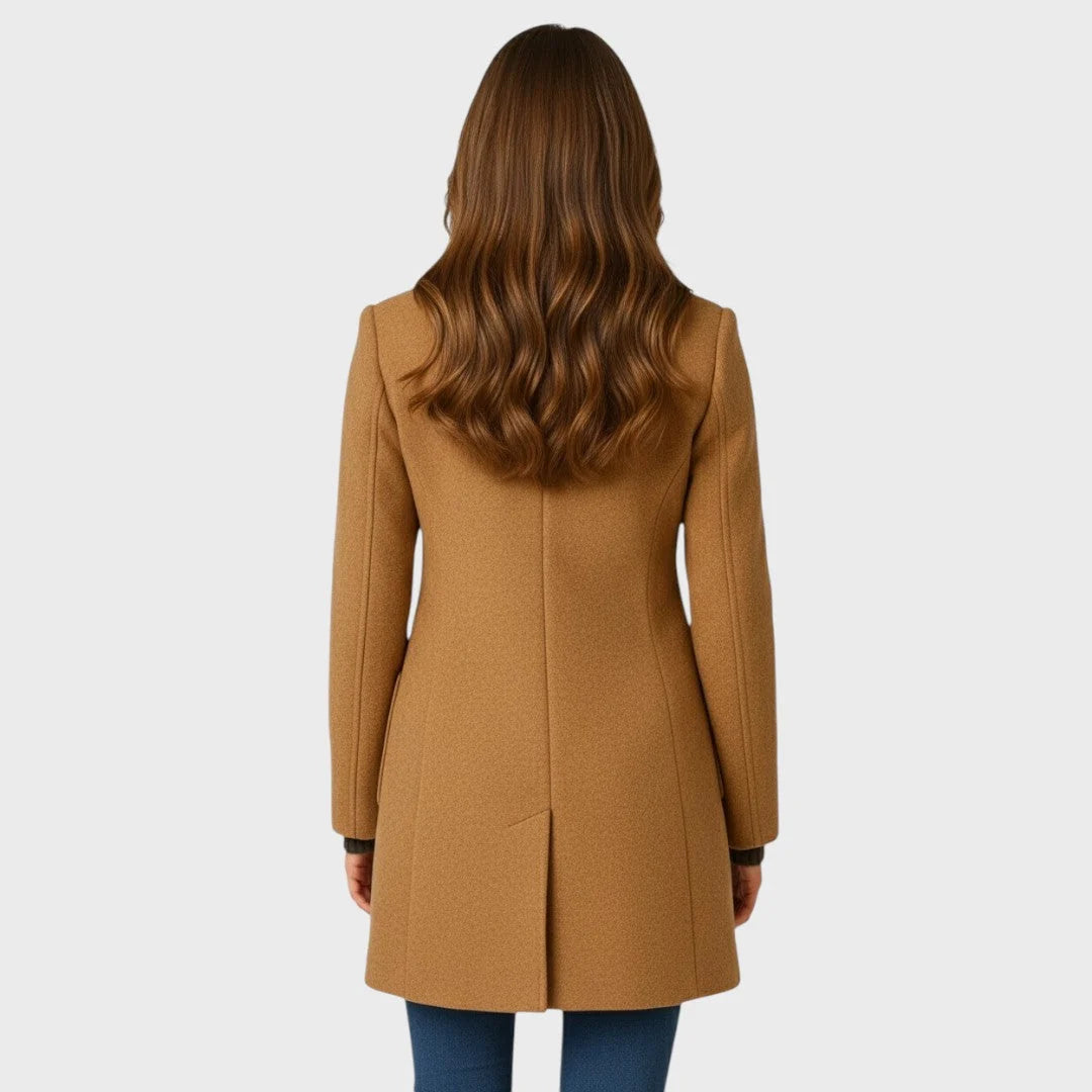 Women's Coat Tailored Fit Button Closure Lightweight Warmth
