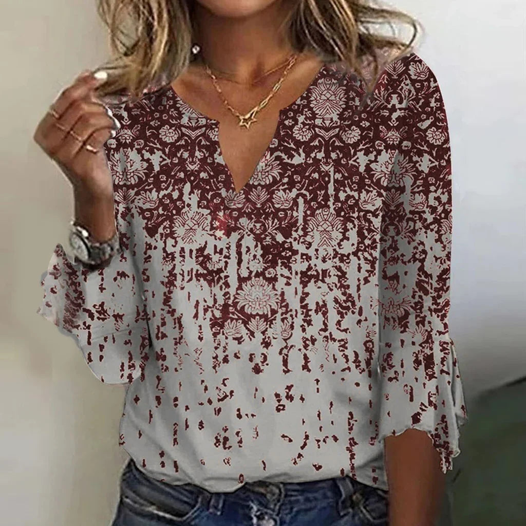 Women's Fitted Top Flat Seams Shape-Retaining Fabric
