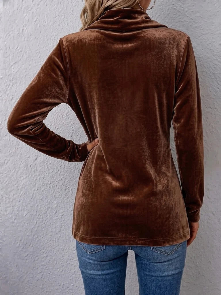 Women's Jacket Soft Plush Open Front Lapel Collar