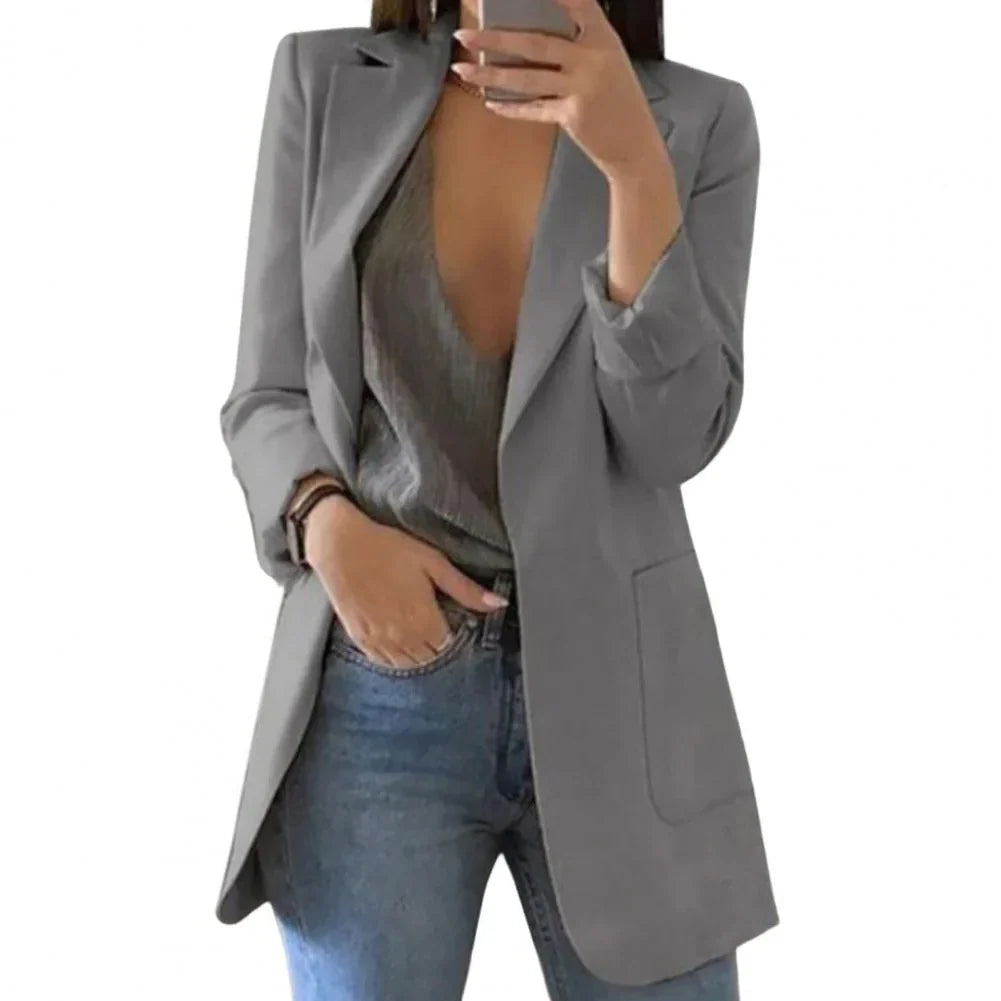 Women's Long Blazer Longline Regular Fit Sizes S-5XL
