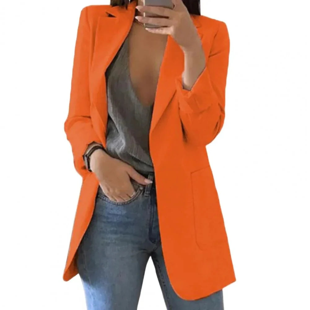 Women's Long Blazer Longline Regular Fit Sizes S-5XL