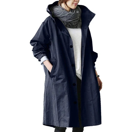 Women's Raincoat Waterproof Lightweight Hooded