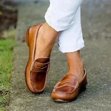 Women's Slip-On Loafers Low Heel Comfortable Fit