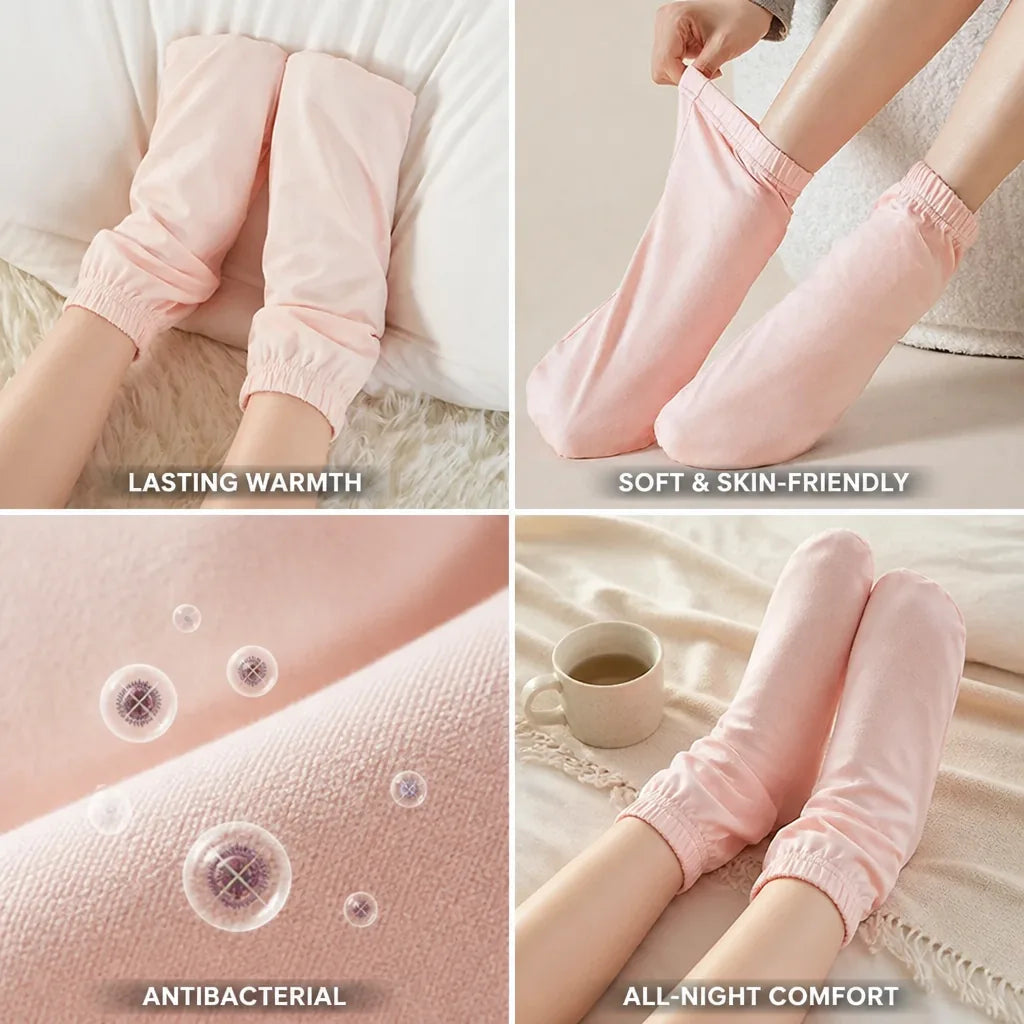 Women's Socks Double-Layer Fleece Collagen-Infused Cotton Antibacterial