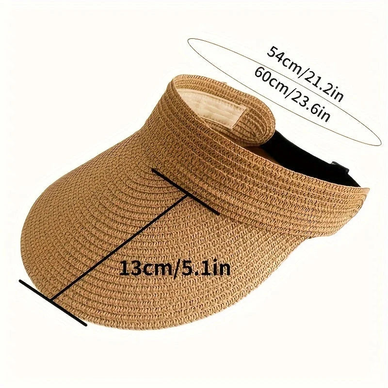 Women's Sun Hat Wide Brim Foldable Secure Fit