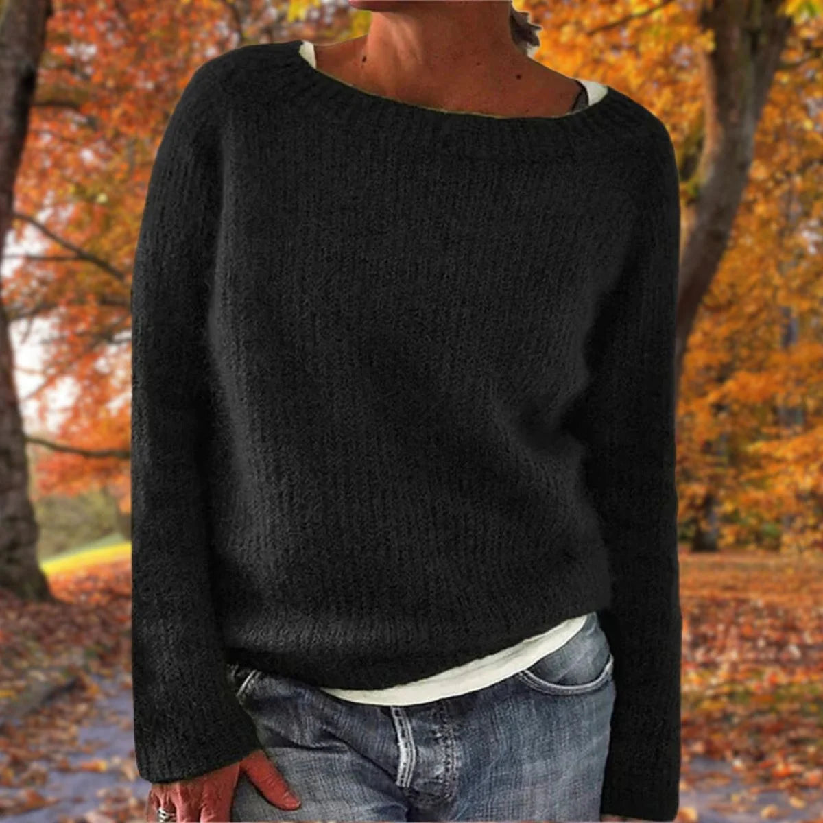 Women's Sweater Merino Wool Lightweight Relaxed Fit