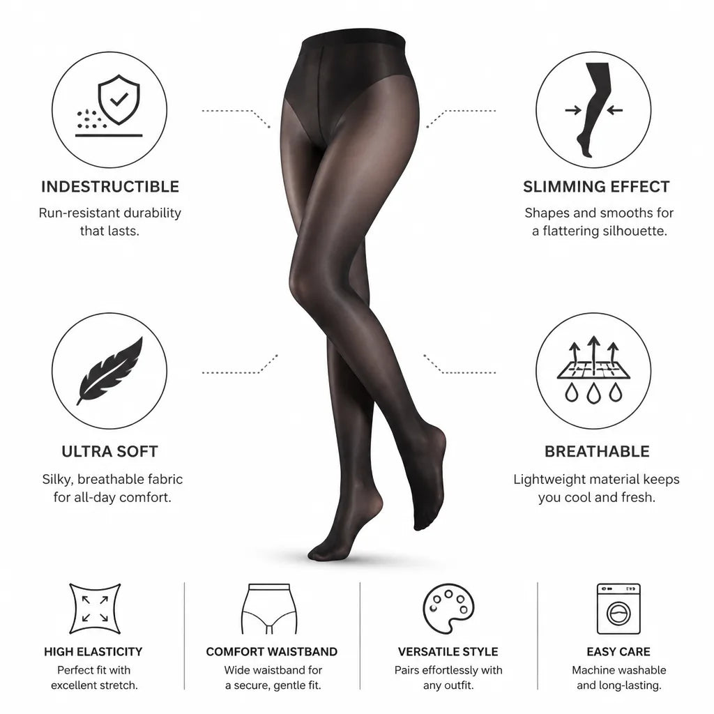 Women's Tights Indestructible Run-Resistant Slimming