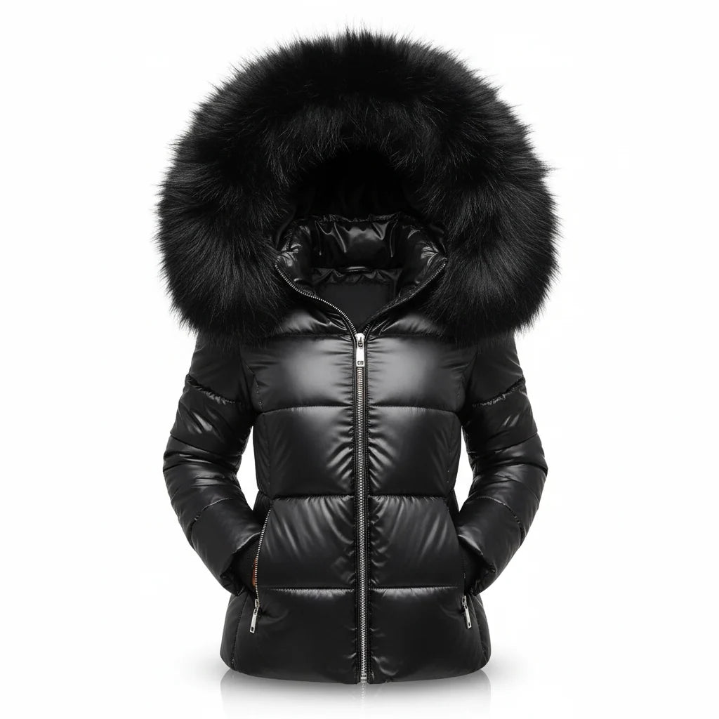 Women's Winter Parka Thick Padded Wind & Water Resistant Hooded Jacket