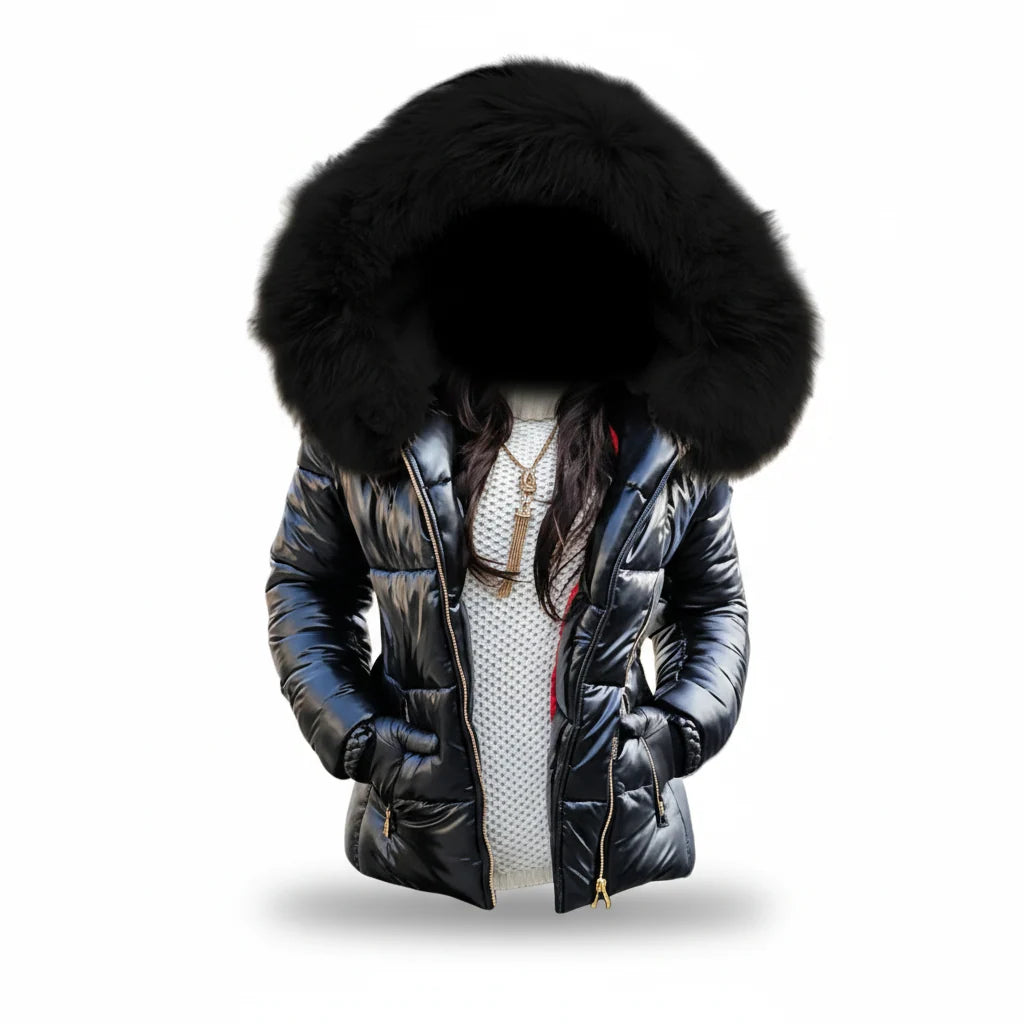 Women's Winter Parka Thick Padded Wind & Water Resistant Hooded Jacket