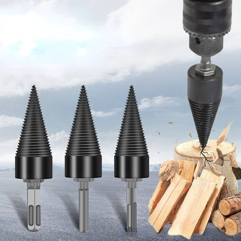 Wood Splitting Drill Bit Carbon Steel Universal Shank