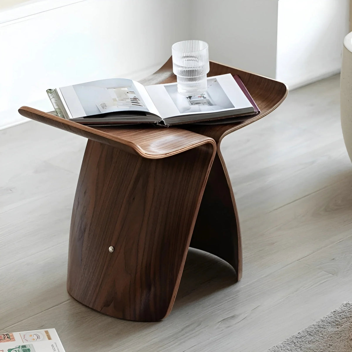 Wooden Bench Handmade Solid Paulownia Lightweight