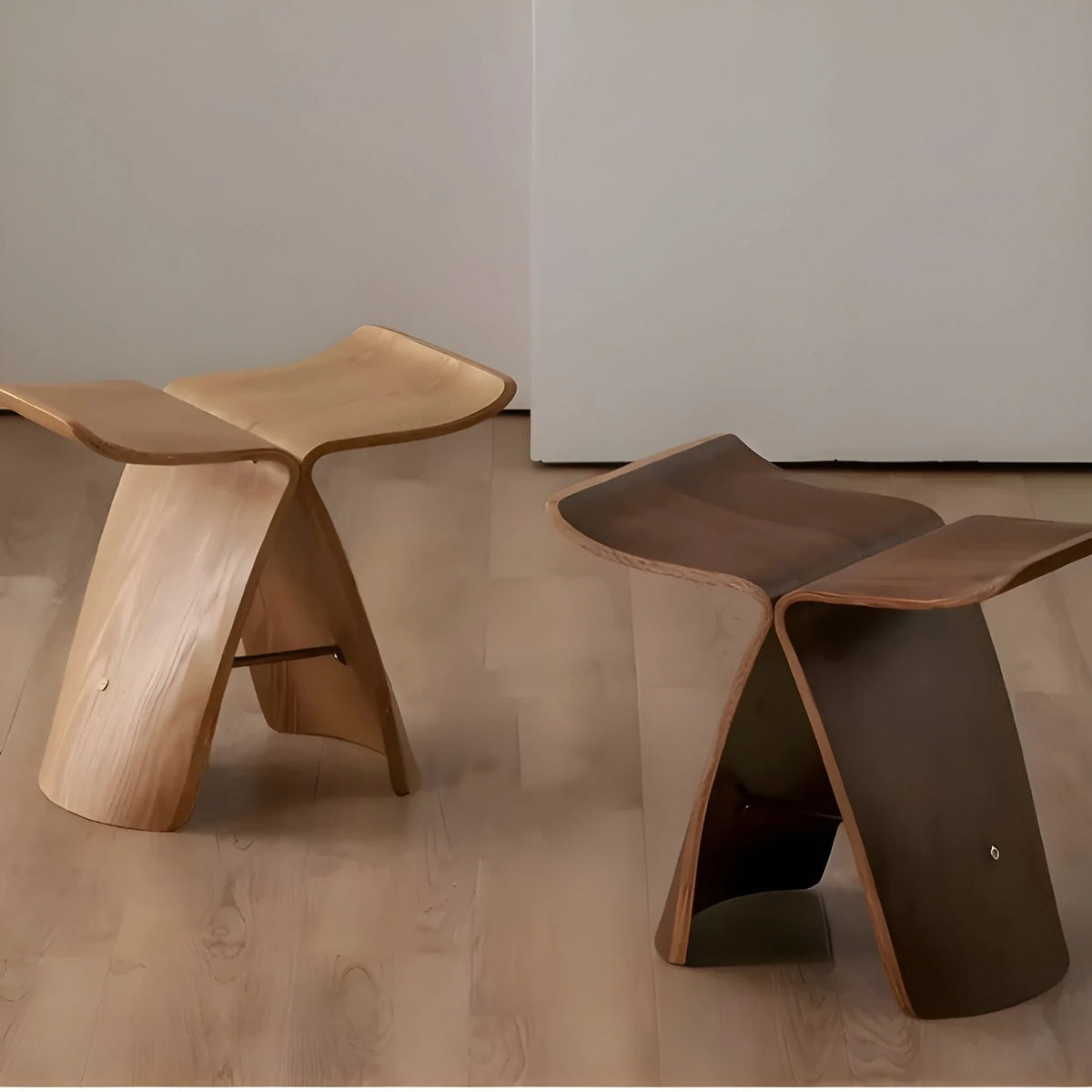 Wooden Bench Handmade Solid Paulownia Lightweight