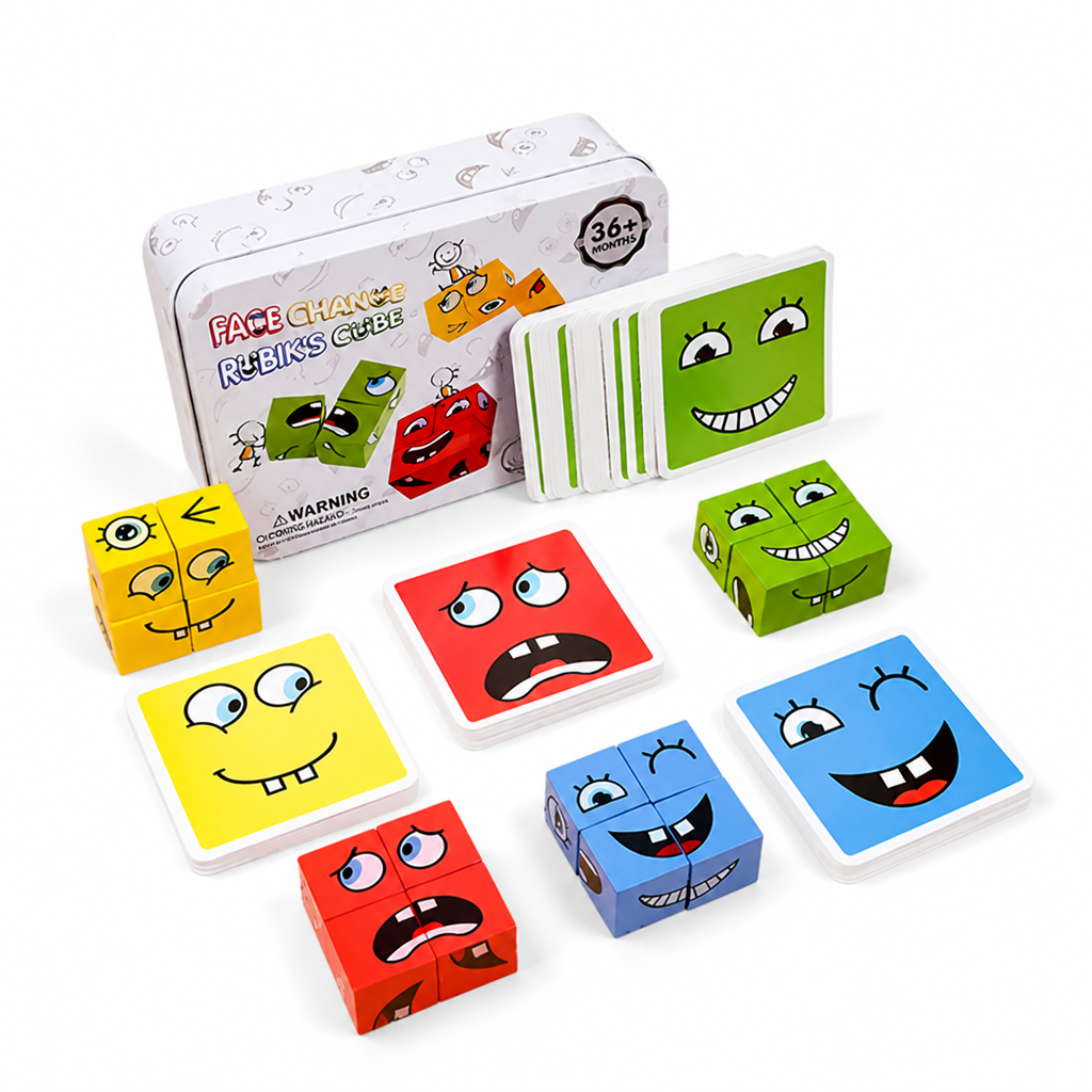 Wooden Non-Toxic Shape Matching Puzzle (16 Blocks & 64 Cards)