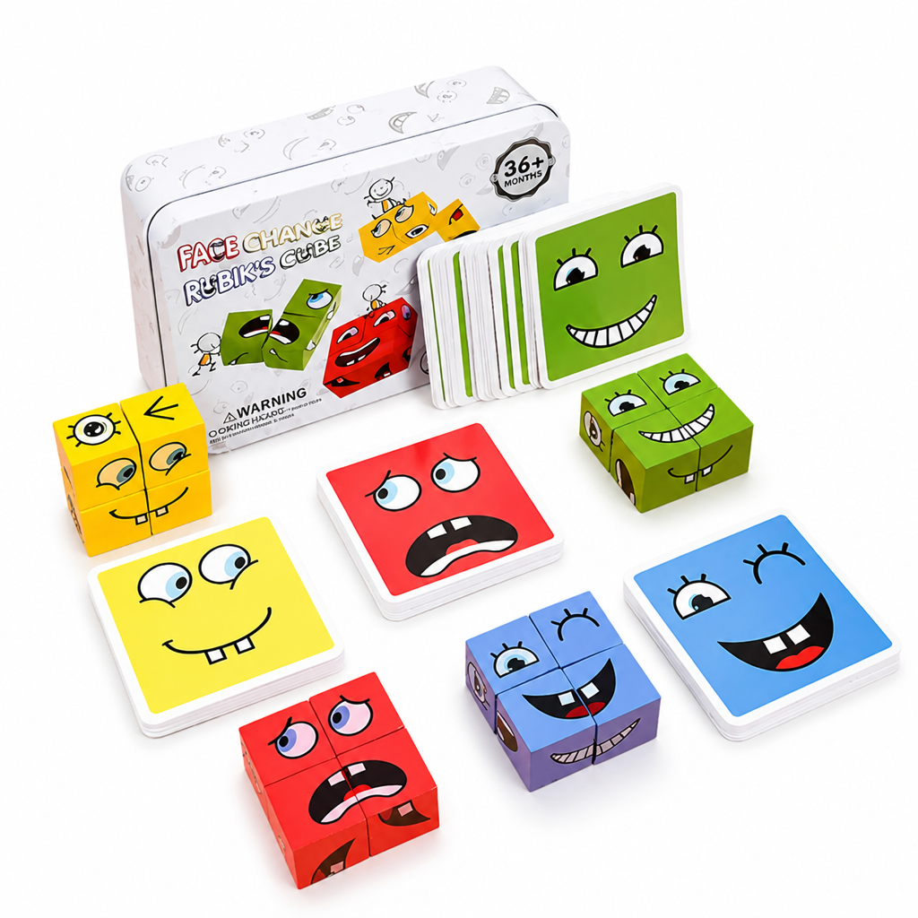 Wooden Non-Toxic Shape Matching Puzzle (16 Blocks & 64 Cards)