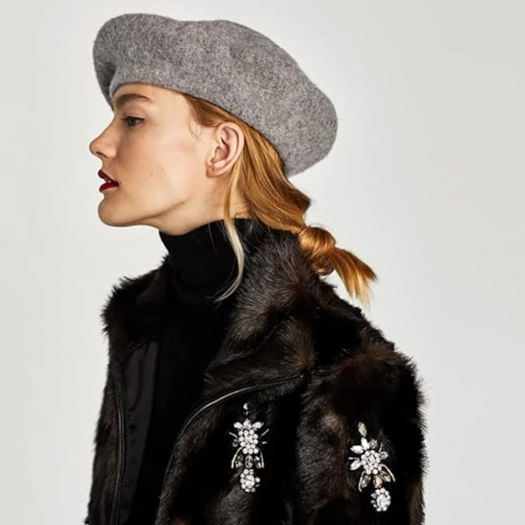 Wool Beret Soft Warm & Breathable