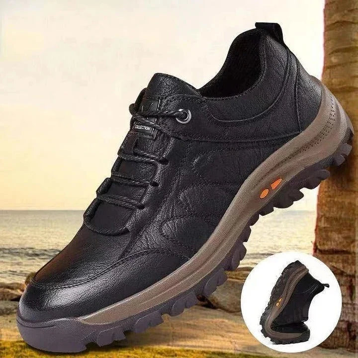 Work Shoes Arch Support Cushioned Insole Textured Grip Sole